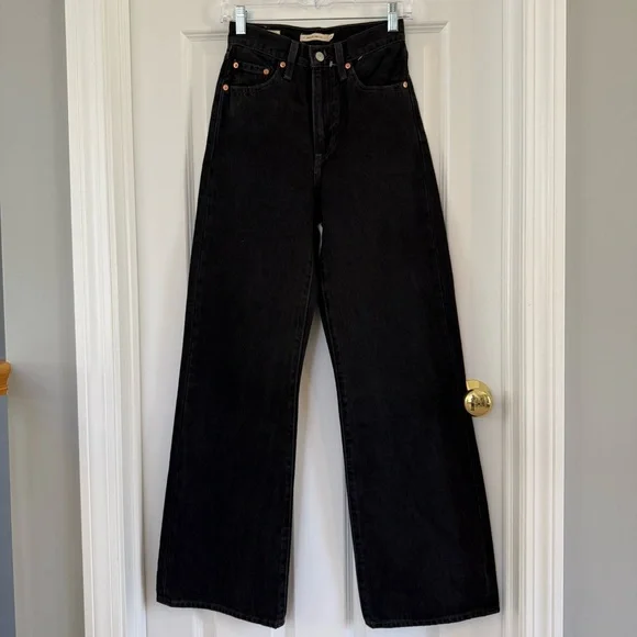 Levi's® Premium RIBCAGE WIDE LEG WOMEN'S JEANS Size 24 - Picture 3 of 12